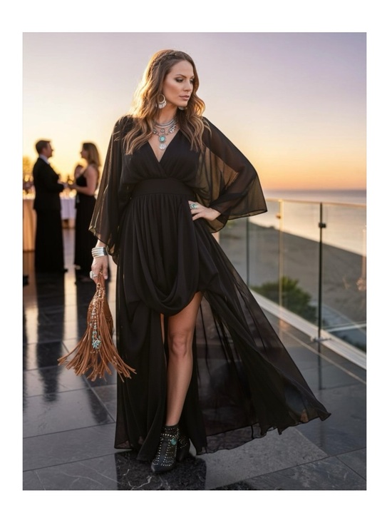 Lotus Threads Dresses & Skirts - new Lotus Threads ❤︎︎ Lace Romper Overlay Gown Cocktail Maxi Dress ❤︎︎ Edgy Chic